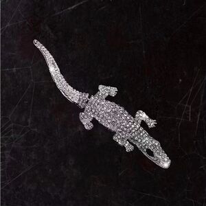 🐊 Betsey Johnson sparkling crocodile crystal brooch 🐊